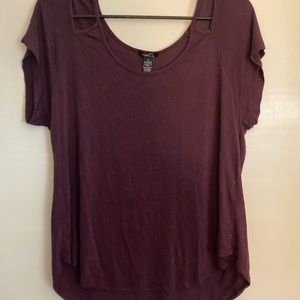 Cut Out Shoulder Top